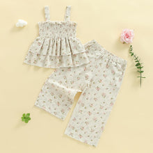 Baby Girl Spring Outfit Set - Smocked Sleeveless Top & Pocket Pants