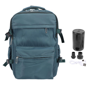 27L Vacuum Compression Backpack - Waterproof Travel Laptop Bag, Blue