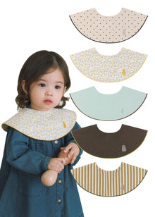 360° Baby Drool Bib Set - Soft Absorbent Bibs