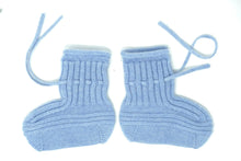 Baby Cashmere Knit Booties - Adjustable Ankle Tie, 3-9 Months