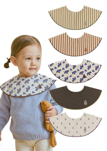 360° Baby Drool Bib Set - Soft Absorbent Bibs