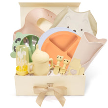 Baby Feeding Essentials Set - Silicone Plate, Bib, Cup & Utensils