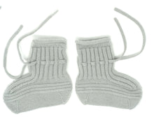 Baby Cashmere Knit Booties - Adjustable Ankle Tie, 3-9 Months