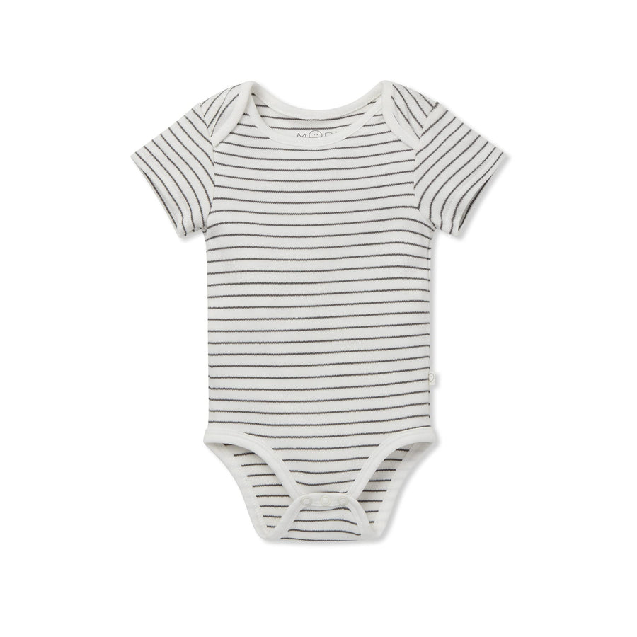 Baby Short Sleeve Bodysuit 4 Pack - Blush, Envelope Neck, Newborn