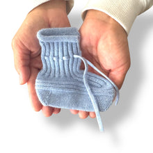 Baby Cashmere Knit Booties - Adjustable Ankle Tie, 3-9 Months