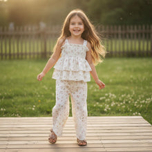 Baby Girl Spring Outfit Set - Smocked Sleeveless Top & Pocket Pants