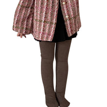 Girls Fleece-Lined Winter Leggings - Khaki, 12-14 Years