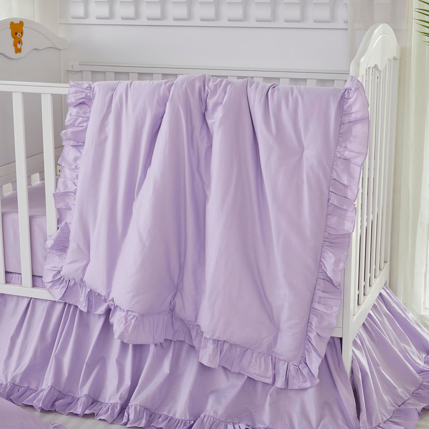 Brandream 100% Cotton Farmhouse Crib Bedding Sets for Girls and Boys