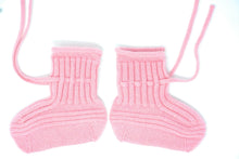 Baby Cashmere Knit Booties - Adjustable Ankle Tie, 3-9 Months