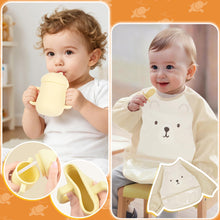 Baby Feeding Essentials Set - Silicone Plate, Bib, Cup & Utensils