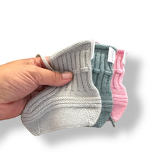 Baby Cashmere Knit Booties - Adjustable Ankle Tie, 3-9 Months