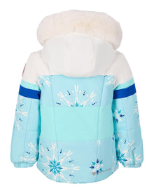 Girls Insulated Waterproof Ski Jacket with Faux Fur