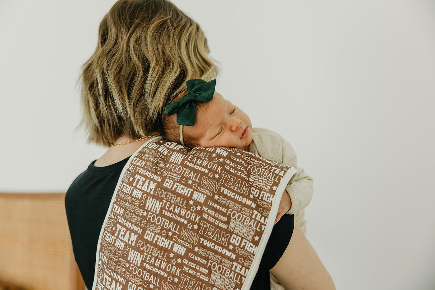 Baby Essentials Bundle - Burp Cloths, Bandana Bibs & Binky Clips
