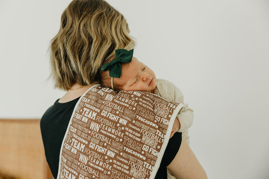 Baby Essentials Bundle - Burp Cloths, Bandana Bibs & Binky Clips
