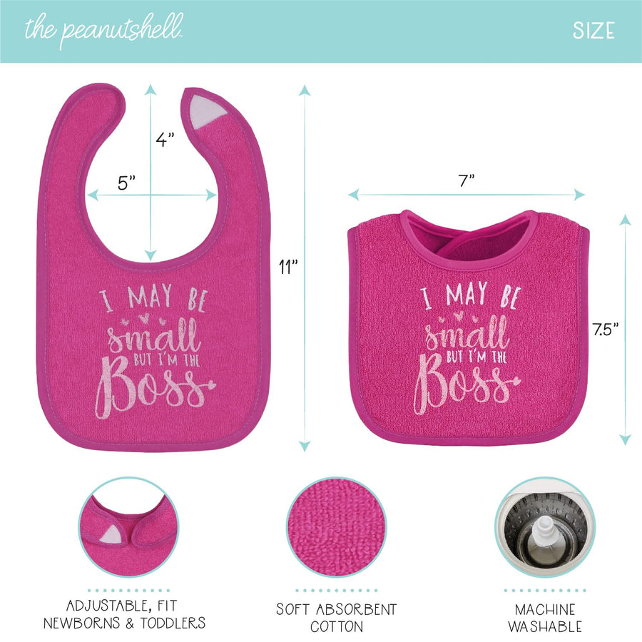 Baby Terry Bib Set 18 Pack - Feeding, Teething & Drooling Bibs
