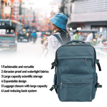 27L Vacuum Compression Backpack - Waterproof Travel Laptop Bag, Blue