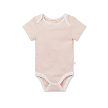 Baby Short Sleeve Bodysuit 4 Pack - Blush, Envelope Neck, Newborn