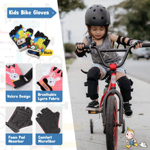 Kids Knee & Elbow Pad Set with Bike Gloves