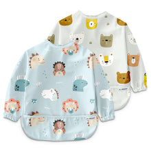 Waterproof Long Sleeve Baby Bib - Feeding Smock, 6-24 Months