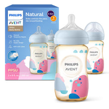 PPSU Baby Bottles 2 Pack - 9oz, Medium Flow Nipples