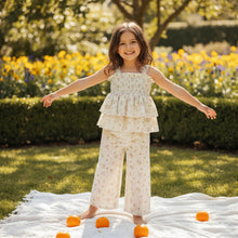 Baby Girl Spring Outfit Set - Smocked Sleeveless Top & Pocket Pants
