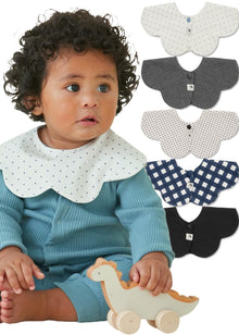 360° Baby Drool Bib Set - Soft Absorbent Bibs