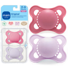 MAM Original Matte Baby Pacifier, Nipple Shape Helps Promote Healthy Oral Development, Sterilizer Case, Boy and Girl, 0-6 Months (2 Count)