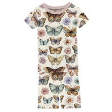 KicKee Solid Short Sleeve Pajama Set, Baby to Kid