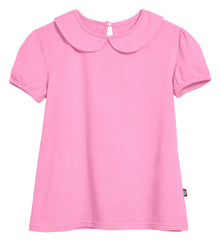 City Threads Little Girls' Peter Pan Collar A-Line Puff Tee Tshirt Top Blouse