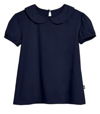 City Threads Little Girls' Peter Pan Collar A-Line Puff Tee Tshirt Top Blouse