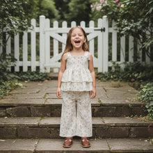 Baby Girl Spring Outfit Set - Smocked Sleeveless Top & Pocket Pants