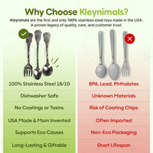 Stainless Steel Baby Essentials Set - Flatware & Sensory Toy Keys