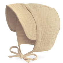 Baby Muslin Sun Bonnet Hat - Brimmed Toddler Sun Hat, 6-24 Months