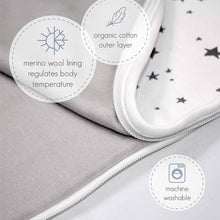 Woolino Toddler Sleeping Bag, 4 Season, Merino Wool and Organic Cotton Baby Wearable Blanket