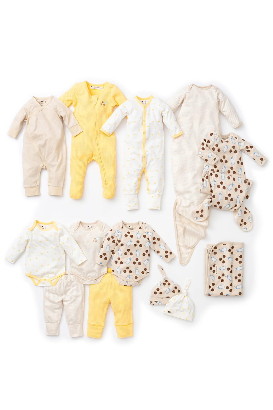 Organic Cotton Baby Clothes Gift Set - 13 Piece Newborn & Infant