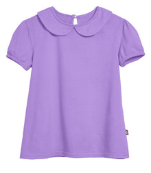City Threads Little Girls' Peter Pan Collar A-Line Puff Tee Tshirt Top Blouse