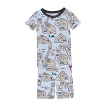 KicKee Solid Short Sleeve Pajama Set, Baby to Kid