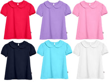 City Threads Little Girls' Peter Pan Collar A-Line Puff Tee Tshirt Top Blouse