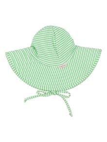 RuffleButts® Baby/Toddler Girls UPF 50+ Sun Protective Wide Brim Swimwear Sun Hat