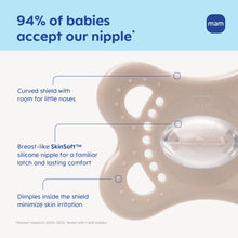 MAM Original Matte Baby Pacifier, Nipple Shape Helps Promote Healthy Oral Development, Sterilizer Case, Boy and Girl, 0-6 Months (2 Count)