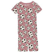 KicKee Solid Short Sleeve Pajama Set, Baby to Kid