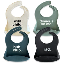 Denver James Silicone Feeding Bibs | Dishwasher Safe. Waterproof. Adjustable.