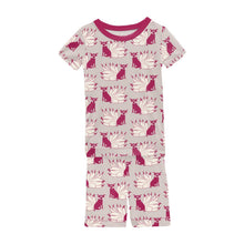 KicKee Solid Short Sleeve Pajama Set, Baby to Kid