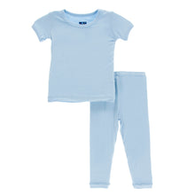 KicKee Solid Short Sleeve Pajama Set, Baby to Kid