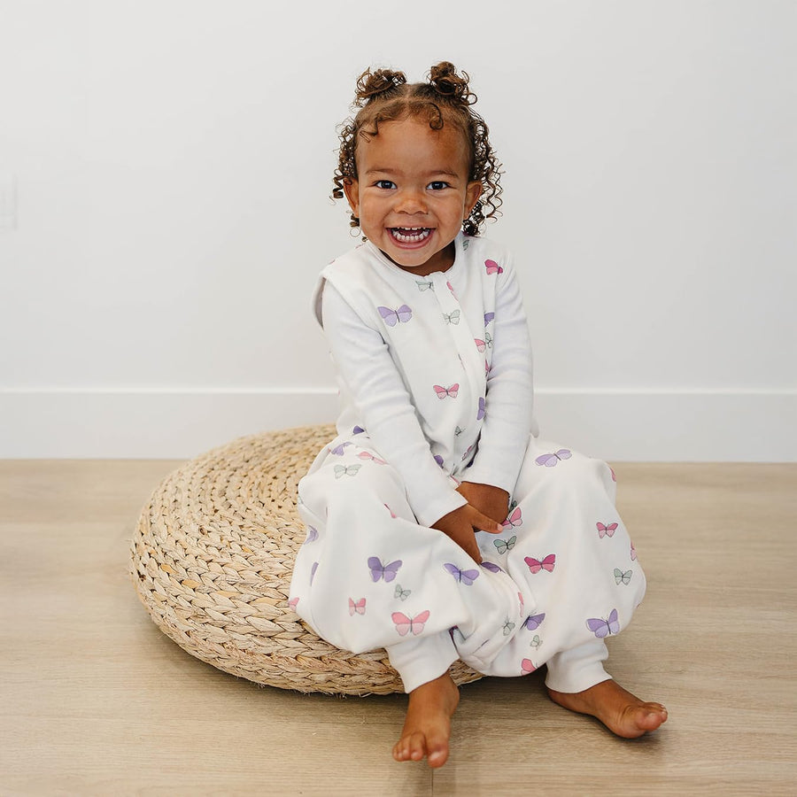 4 Season Baby Sleep Sack with Feet - Merino Wool & Organic Cotton