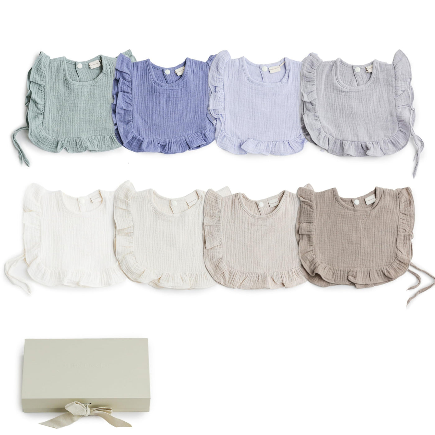 Cherubin Chic Muslin Baby Bibs Newborn Parent