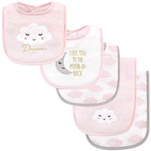 Hudson Baby Unisex Cotton Terry Bib and Burp Cloth Set