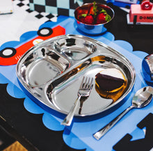 Stainless Steel Divided Plates for Kids - Set of 4