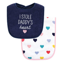 Hudson Baby Unisex Cotton Terry Bib and Burp Cloth Set
