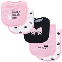 Hudson Baby Unisex Cotton Terry Bib and Burp Cloth Set